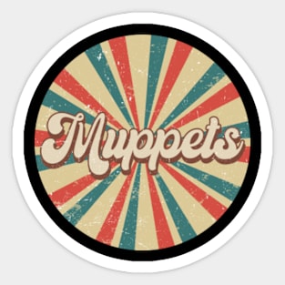 Circle Design Muppets Proud Name Birthday 70s 80s 90s Sticker